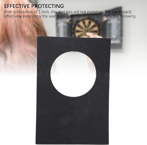 Dartboard Backboard Surround Dartboard Wall Protector Splicing EVA Wall Guard 6 Piece 1 Inch Thick Fits 17.7 18 in Boards with Easy Install for Home Bar Game Room Club in Kuwait
