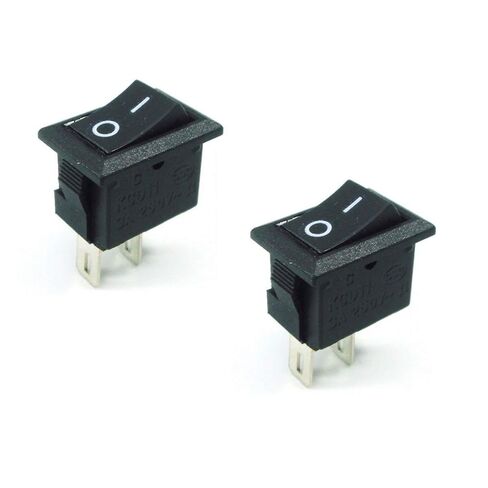 2X On/Off Switch 12V DC Black Rocker 3/4" x 1/2" L x W Rectangular Opening SizeF in Kuwait