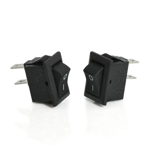 2X On/Off Switch 12V DC Black Rocker 3/4" x 1/2" L x W Rectangular Opening SizeF in Kuwait