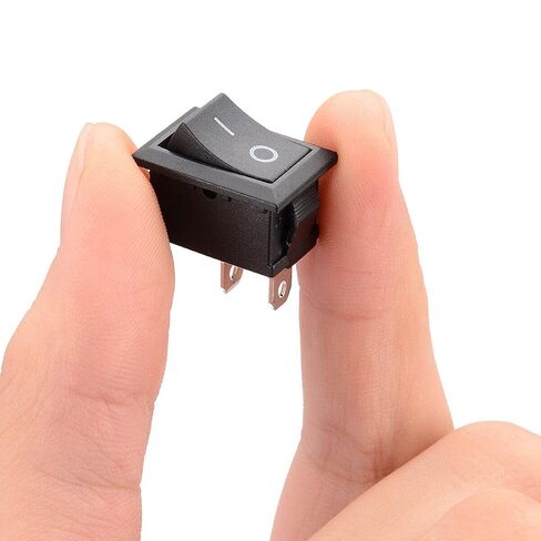 2X On/Off Switch 12V DC Black Rocker 3/4" x 1/2" L x W Rectangular Opening SizeF in Kuwait