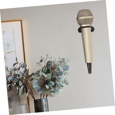 4Pcs Wall Mount Microphone Holder Microphone Wall Hook Stable for Ktv Home Hotel Meeting Rooms Lightweight Space-saving Iron Mic Stand Clip in Kuwait