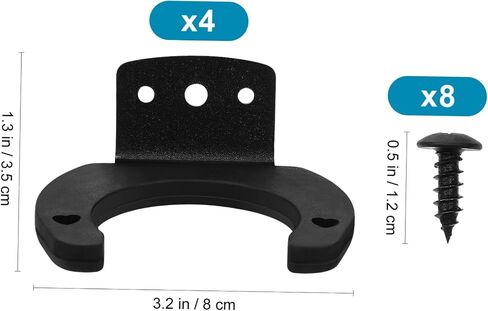 4Pcs Wall Mount Microphone Holder Microphone Wall Hook Stable for Ktv Home Hotel Meeting Rooms Lightweight Space-saving Iron Mic Stand Clip in Kuwait