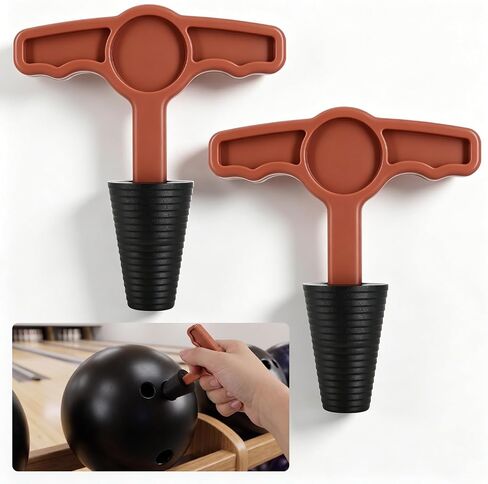 2 Pack Bowling Tape Insert Puller Tool, Grip Switch Remover with Locking Key Thumb & Finger Insert Removal Tool for Bowling Balls Bowling Accessories for Men Women in Kuwait
