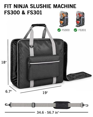 Bulado Slushie Machine Carrying Bag for Ninja FS301 FS300 | Water-Resistant Carrying Case, Multi-Carry Shoulder Handle System, Side-Zipper Quick Access, Padded Protective Storage in Kuwait