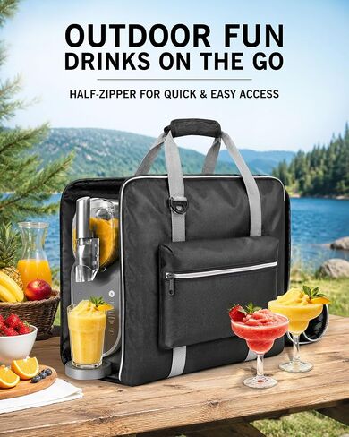 Bulado Slushie Machine Carrying Bag for Ninja FS301 FS300 | Water-Resistant Carrying Case, Multi-Carry Shoulder Handle System, Side-Zipper Quick Access, Padded Protective Storage in Kuwait