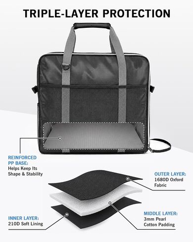 Bulado Slushie Machine Carrying Bag for Ninja FS301 FS300 | Water-Resistant Carrying Case, Multi-Carry Shoulder Handle System, Side-Zipper Quick Access, Padded Protective Storage in Kuwait