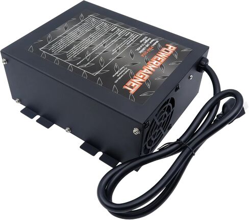 PM4 55-Amp RV Power Converter & 4-Stage Smart Battery Charger - 110V AC to 12V DC Converter Charger Combo | Safe Replacement for RVs, Campers, Trailers & Boats | UL Listed & CE Certified in Kuwait