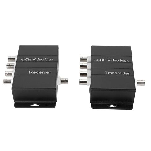 SUNGOOYUE 4 Channel Video Multiplexer, Interference 4 HD Video to Coaxial Cable Transmitter and Receiver 400M Distance, with Plug and Play Hot Swap, for Ana in Kuwait