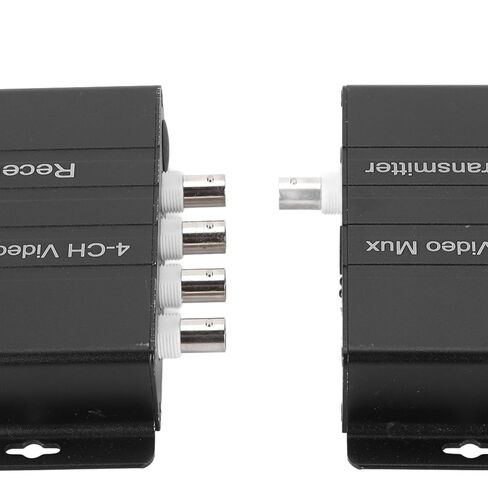 SUNGOOYUE 4 Channel Video Multiplexer, Interference 4 HD Video to Coaxial Cable Transmitter and Receiver 400M Distance, with Plug and Play Hot Swap, for Ana in Kuwait