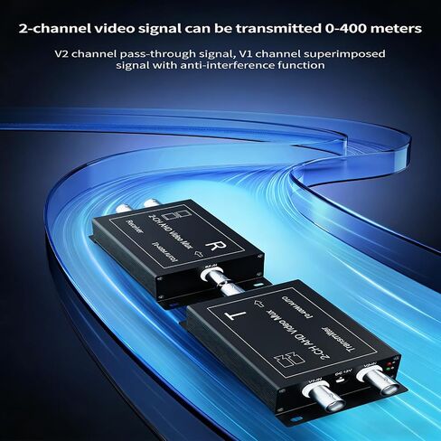 ordinarYone 2 Channel Coaxial Multiplexer Expander For Clear Camera Signals Mixer With Metal Housing And Broad Compatibility in Kuwait