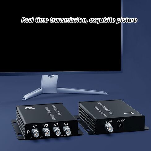 OrdinarYone AHDs/CVIs/TVIs 4 قنوات محورية معدد إشارات لنقل واضح 1080P يصل إلى 100 متر مع غلاف معدني in Kuwait
