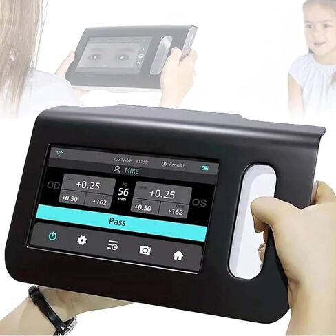 Ophthalmology Vision Screener, 7 Inch Portable Eye Exams Machine, 98cm Measuring Distance, 0-180° A.xis Number, Portable Auto Refractor for Glaucoma, Syndrome Eye in Kuwait