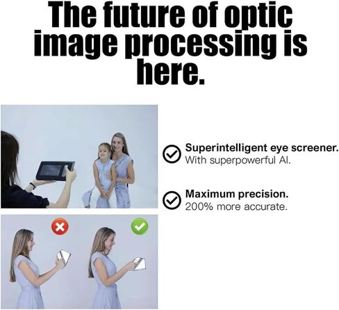 Ophthalmology Vision Screener, 7 Inch Portable Eye Exams Machine, 98cm Measuring Distance, 0-180° A.xis Number, Portable Auto Refractor for Glaucoma, Syndrome Eye in Kuwait