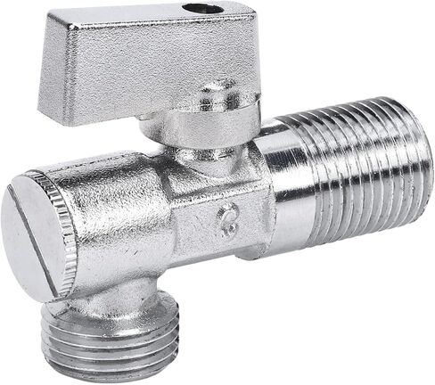 Angle Stop Valve Brass Angle Stop Valve 1/4 Quarter Turn G1/2in Inlet G1/2in Outlet Water Shut Off for Water Sink Bathroom Toilet Kitchen Faucet in Kuwait