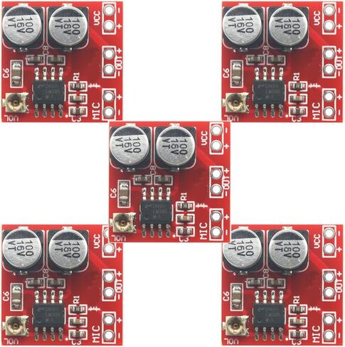 5pcs LM386 Electret Microphone Amplifier Board,Microphone Amplifier DC4-12V in Kuwait