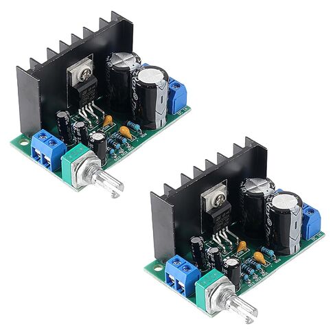2pcs TDA2050 Mono Audio Amplifier Module, 5W-120W DIY Amp Board with Volume Potentiometer, DC/AC 5-24V Input, 4-16Ω Speaker Output for Home Theater & DIY Audio Upgrade in Kuwait
