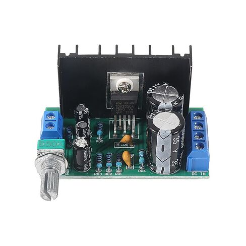 2pcs TDA2050 Mono Audio Amplifier Module, 5W-120W DIY Amp Board with Volume Potentiometer, DC/AC 5-24V Input, 4-16Ω Speaker Output for Home Theater & DIY Audio Upgrade in Kuwait