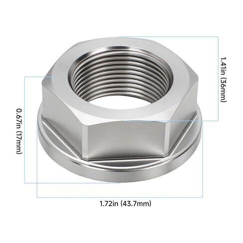6021-001573 Compatible with Samsung Washer Hex Nut, M26 24 mm ID Spindle Nut, Washing Machine Drum Shaft Lock Nut Replacement, Plated Steel in Kuwait