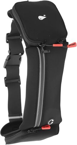 Generic Running Waist Pack Hydration Belt with Adjustable Elastic for Outdoor Sports Fitness, 1 Unit (Black) in Kuwait