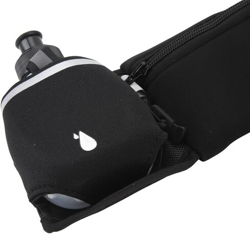 Water Bottle Fanny Pack Lightweight Hydration Belt for Running Cycling Climbing Outdoor Sports Nylon Black 1 X Fanny Pack 2 X Water Bottle in Kuwait