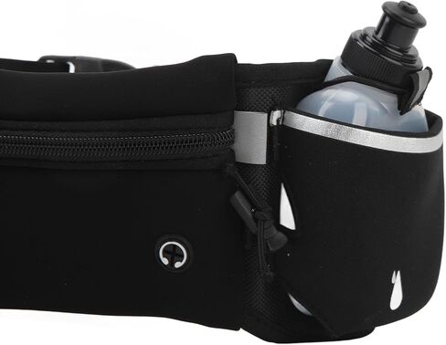 Water Bottle Fanny Pack Lightweight Hydration Belt for Running Cycling Climbing Outdoor Sports Nylon Black 1 X Fanny Pack 2 X Water Bottle in Kuwait
