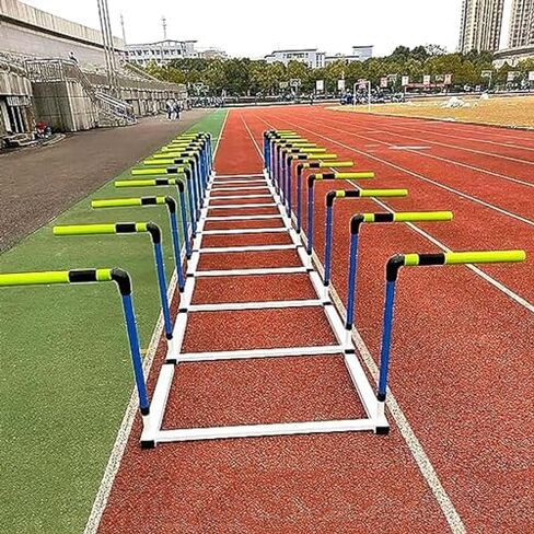 Height Adjustable Hurdles, Detachable Training Equipment Hurdles Easy to Install, Adjustable Track Field Hurdles for Soccer Basketball Hockey and More Sports Agility, A in Kuwait
