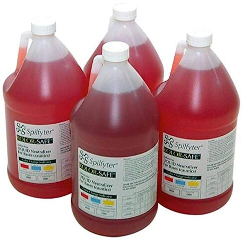 NPS 430004 Spilfyter Specialty Spill Control Liquid Base Neutralizer, 1 Gallon Bottle (Box of 4) in Kuwait