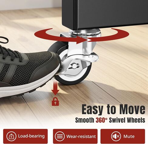 Adjustable Dumbbell Stand Rack with Tablet Holder and Wheels, Heavy Duty Rolling Organizer Cart for Home Gym (Rack Only) in Kuwait