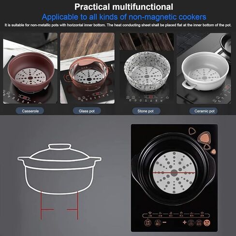 18CM Stainless Steel Heat Diffuser Plate: Even Heat Distribution for Induction and Gas Stoves in Kuwait