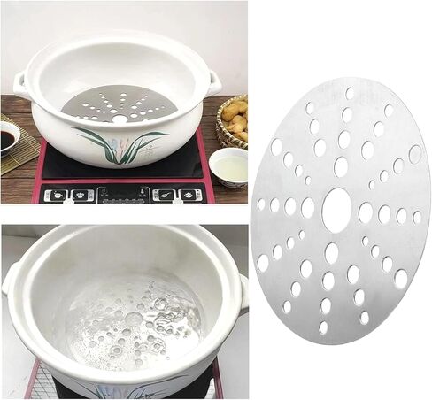 18CM Stainless Steel Heat Diffuser Plate: Even Heat Distribution for Induction and Gas Stoves in Kuwait