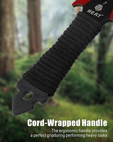 REAT Throwing Knives - 3 Piece, 7.5" 440 Stainless Steel with Cord-Wrapped Handle, Includes Nylon Carrying Case for Safe Storage,Ninja Kunai Knives for Competition,Recreation,Gifts for Men,Women in Kuwait
