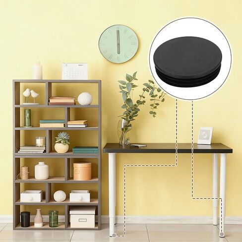 uxcell 8 Pcs Round Plastic Plugs with Furniture Felt Pad, 100mm/3.94 Tubing End Caps Furniture Leg Inserts for Metal Tubing Chair Table Legs in Kuwait