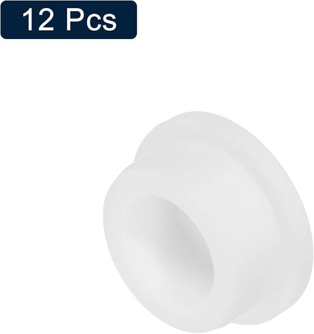 uxcell 12 Pieces White Plug Holes, Waterproof Rubber Button Plug for 29mm / 1.1" Hole Bottles Pipes End Caps Round Sealing Plugs Flexible Rubber Stoppers in Kuwait