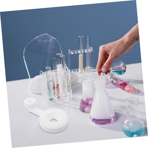 ERINGOGO 2pcs Plastic Separatory Funnel Stand Holder Dual Holes, Adjustable Height Lab Apparatus Rack for Educational and University Chemical Experiments in Kuwait