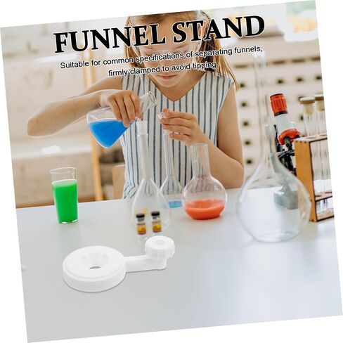 ERINGOGO 2pcs Plastic Separatory Funnel Stand Holder Dual Holes, Adjustable Height Lab Apparatus Rack for Educational and University Chemical Experiments in Kuwait
