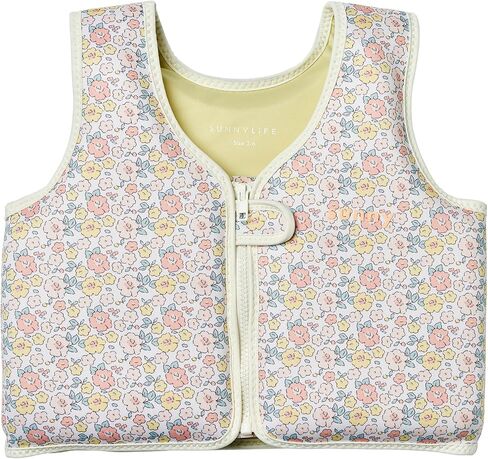 SUNNYLiFE Swim Vest, 3-6, Into The Garden Ditsy Floral, EPE/Natural Rubber/Polyester, 15.75x14.17x1.97 inches, 1.49 lbs in Kuwait
