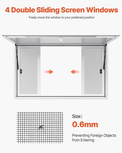 Concession Service 60 x 36 Inch, Aluminum Alloy Service Window for Food Truck, 85 Degrees Opening Stand Window with 4 Sliding Panels, Awning Door and Drag Hook in Kuwait