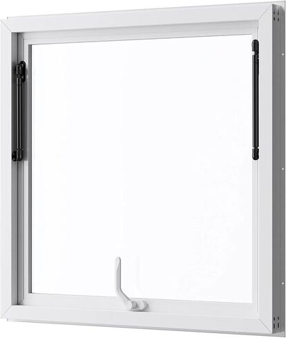 Aluminum Alloy Concession Serving Window 36 x 36 Inches, 85 Degree Stand Open Window with Awning Door and Drag Hook, Rain Resistant for Food Truck Concession Trailers in Kuwait