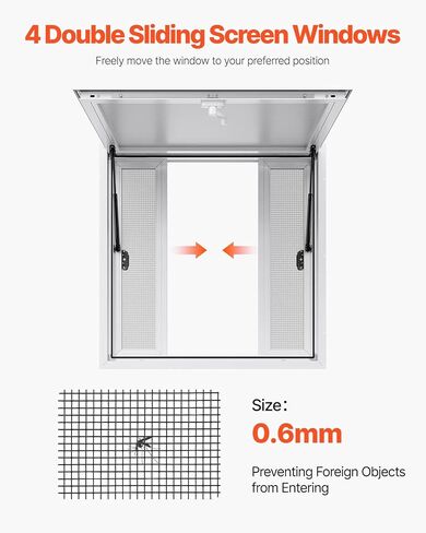 Concession Service 36 x 36 Inch, Aluminum Alloy Serving Window for Food Truck, 85 Degrees Opening Stand Window with 4 Sliding Panels, Awning Door and Drag Hook in Kuwait