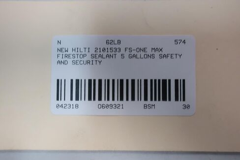 New HILTI 2101533 FS-ONE MAX 5GAL INTUMESCENT FIRESTOP SEALANT D609321 in Kuwait