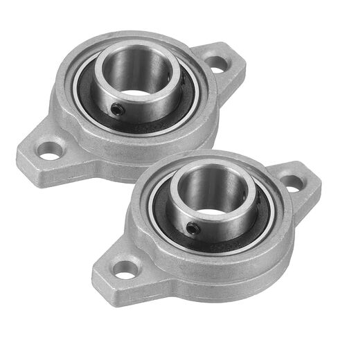 uxcell 2Pcs KFL003 Pillow Block Bearing 5/8" (17mm) Zinc Alloy Steel Self Alignment Mounted Flange Bearing, (ABEC5) in Kuwait