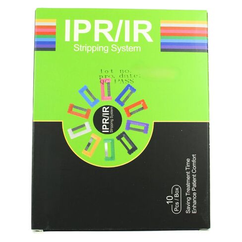 مجموعة شرائط تصغير الأسنان البينية - مجموعة IPR مطلية بالألماس الأزرق الداكن المثقوبة - قابلة لإعادة الاستخدام، التحكم باللمس بعرض 4 مم - 10 قطع in Kuwait