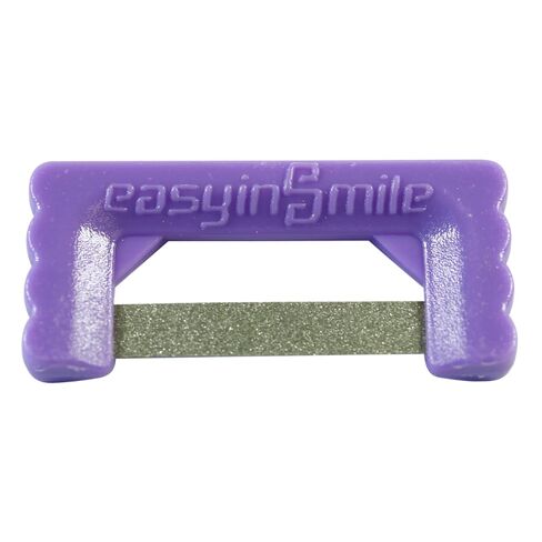 Dental Interproximal Reduction Strips Set – Single Sided Bright Purple Diamond Coated IPR Kit – Reusable, 4mm Width Tactile Control - 10pcs in Kuwait
