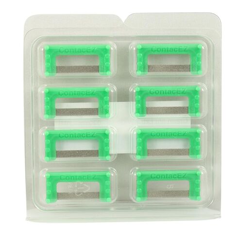 Dental Interproximal Reduction Plus Strips Set – Extra Widener Green Diamond IPR Kit – Reusable, Stainless Steel with Single-Handed Tactile Control in Kuwait