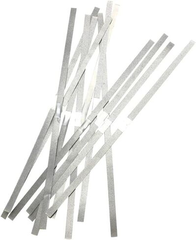12 قطعة من شرائط الفولاذ المقاوم للصدأ الكاشطة للأسنان، شريط معدني تلميع نهائي وصنفرة وطحن الأسنان 4 مم متوسط ​​جانب واحد in Kuwait