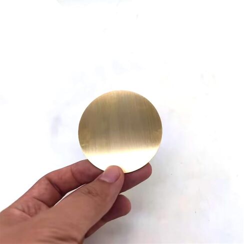 Solid Brass Discs Round Brass, Brass Sheet Round Disc 25mm 30mm 35mm Multiple Sizes(30mm x 1.5mm 1pc) in Kuwait