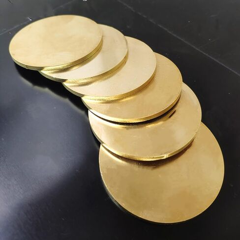 Solid Brass Discs Round Brass, 1Pc H62 Brass Disc 4mm Thick Multiple Sizes(Diameter 140mm) in Saudi Arabia