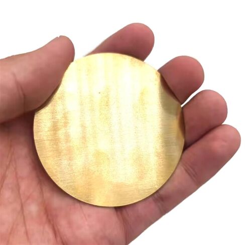 Solid Brass Discs Round Brass, Brass Sheets Round Discs C28000 25-35mm x 1-6mm Pack of 13(25mm x 1.5mm 1pc) in Kuwait
