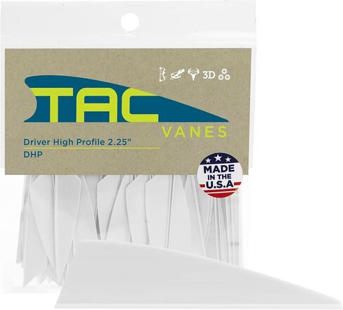 TAC Vanes Driver High Profile 2.25" Arrow Vanes – Gray (100 Pack) Archery Fletching in Kuwait