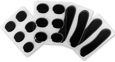 EASTROCK 16 Pieces Drum Damper Gel Pads, 2pcs Round and 2pcs Long Silicone Gel Pads Drum Silencers for Snare, Drum Cymbal Tone Control Overtone Resonance (Black) in Kuwait